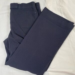 Ann Taylor Black Pin Striped Dress Pants